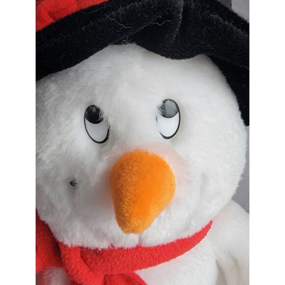 Russ Berrie 12in Snowberry the Snowman Plush Stuffed Animal White Christmas Toy - Picture 2 of 7